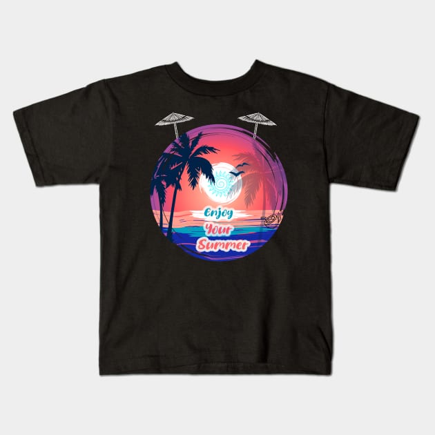 Enjoy your summer Kids T-Shirt by R-Design-1